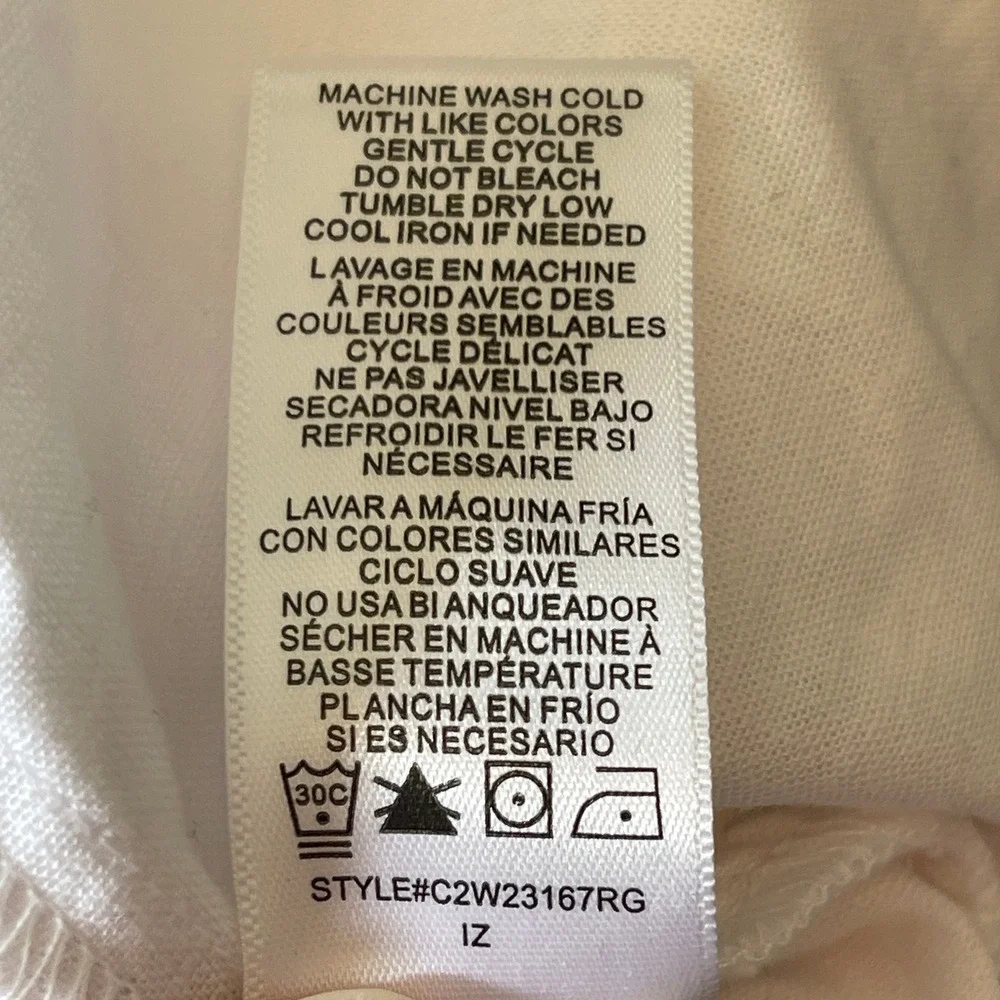 Casa Cabana Women's Linen Blend Pull on White Capris‎ Size Small